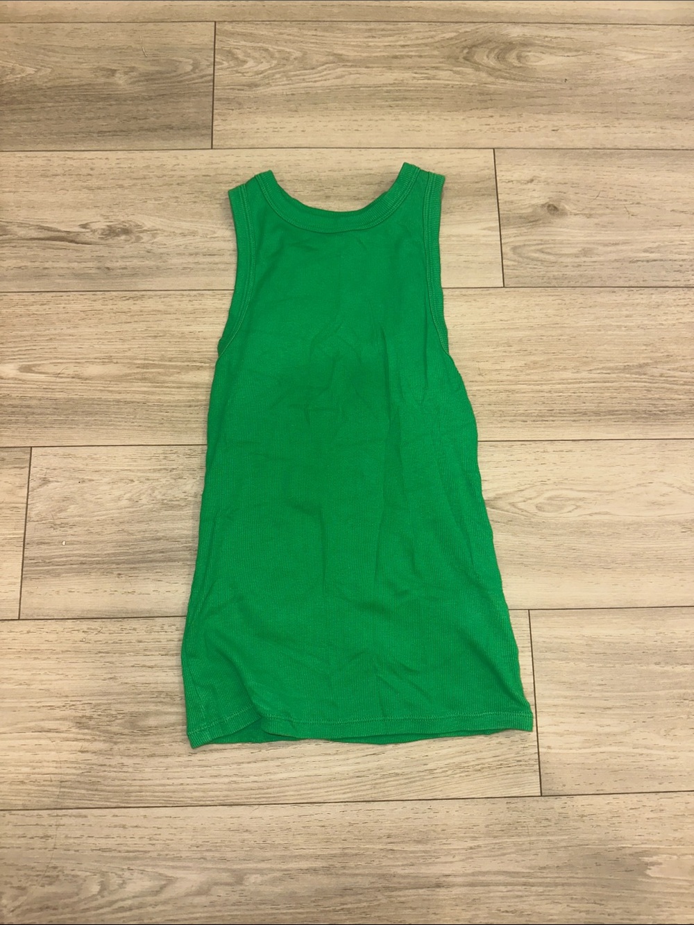 Target Green Ribbed Tank Top